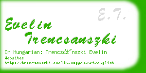 evelin trencsanszki business card